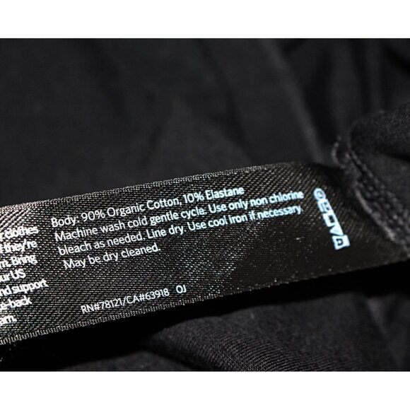 Eileen Fisher - Flight Jacket in Organic Cotton Stretch, color Black size Medium - Picture 9 of 11